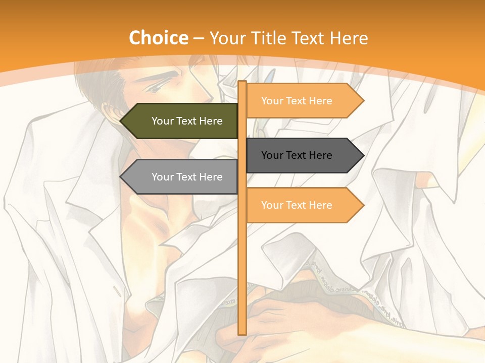 A Couple Of People Sitting Next To Each Other PowerPoint Template