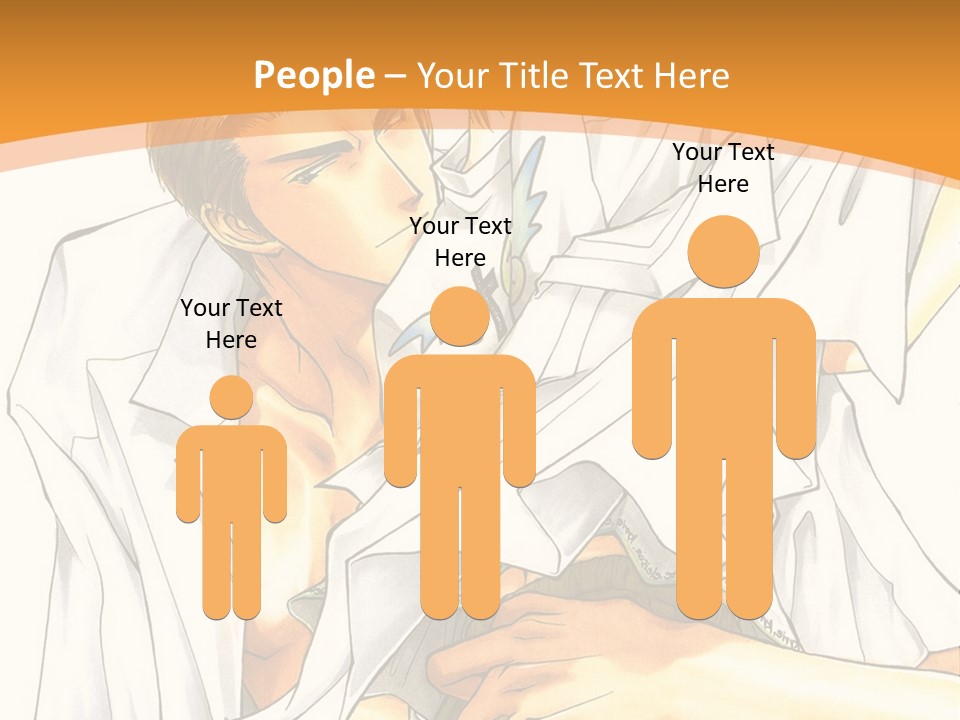 A Couple Of People Sitting Next To Each Other PowerPoint Template