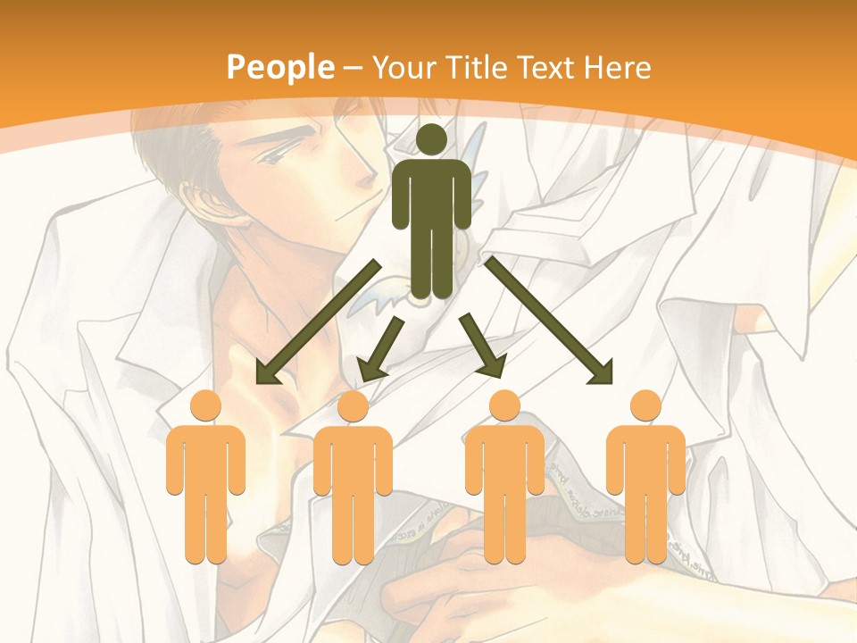 A Couple Of People Sitting Next To Each Other PowerPoint Template