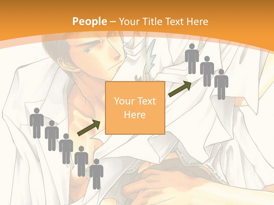 A Couple Of People Sitting Next To Each Other PowerPoint Template