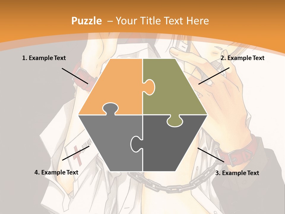 A Man And A Woman Kissing In Front Of A Brown Background PowerPoint Template
