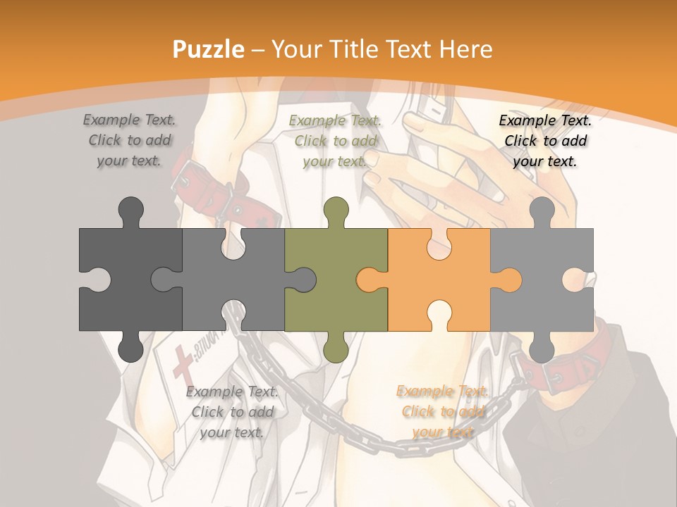 A Man And A Woman Kissing In Front Of A Brown Background PowerPoint Template