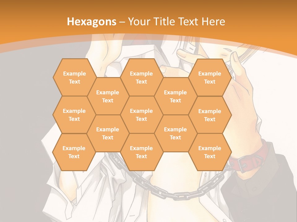 A Man And A Woman Kissing In Front Of A Brown Background PowerPoint Template