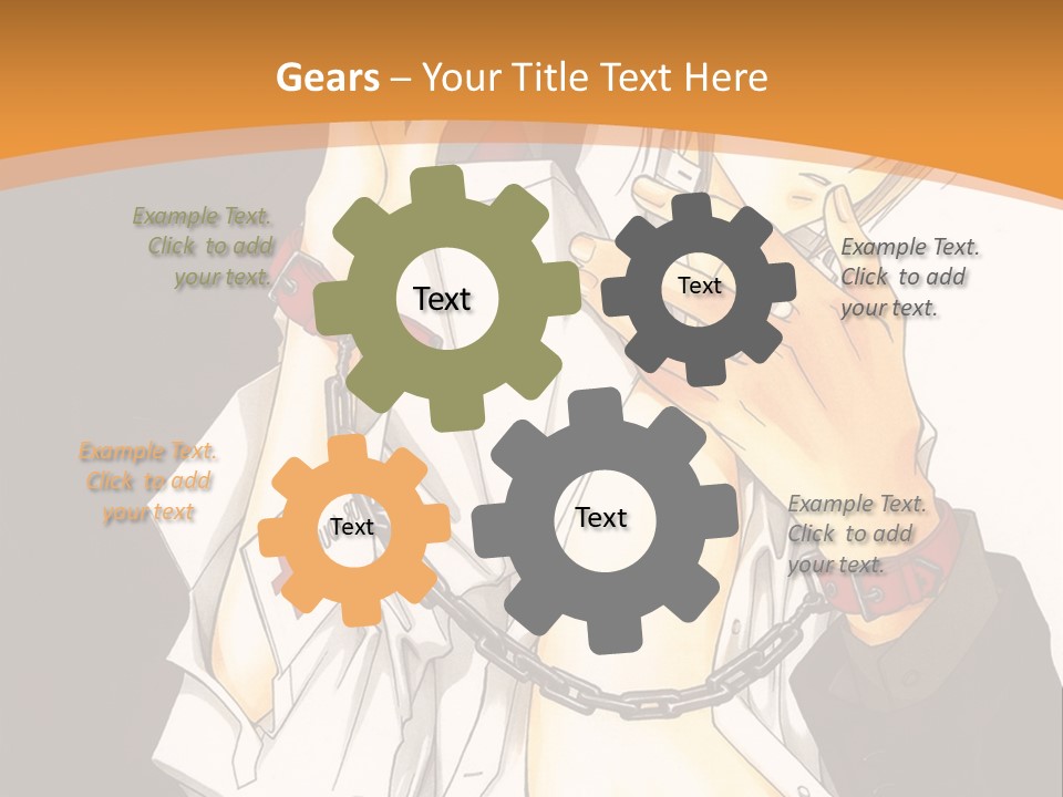 A Man And A Woman Kissing In Front Of A Brown Background PowerPoint Template