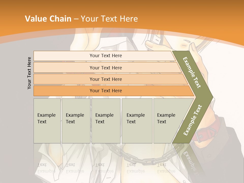 A Man And A Woman Kissing In Front Of A Brown Background PowerPoint Template