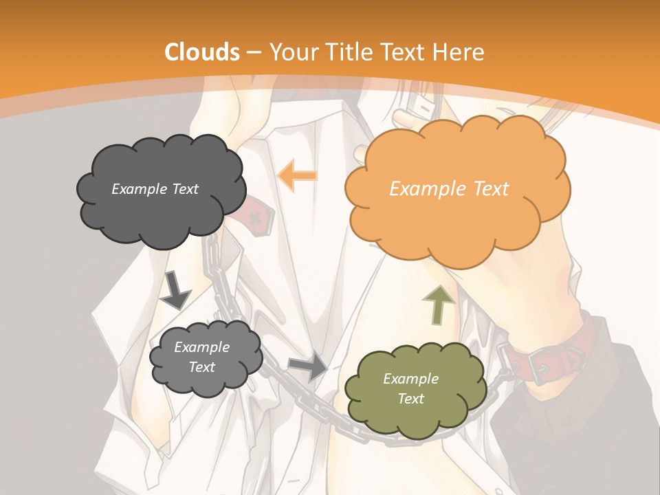 A Man And A Woman Kissing In Front Of A Brown Background PowerPoint Template