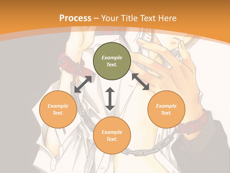 A Man And A Woman Kissing In Front Of A Brown Background PowerPoint Template