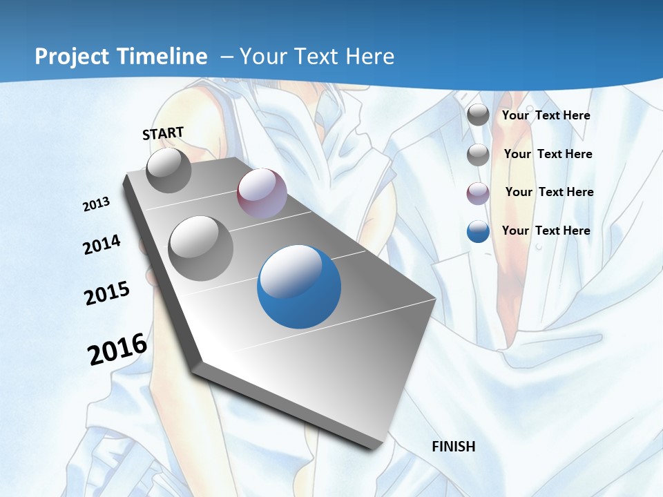 A Man And A Woman Kissing In Front Of A Blue Background PowerPoint Template