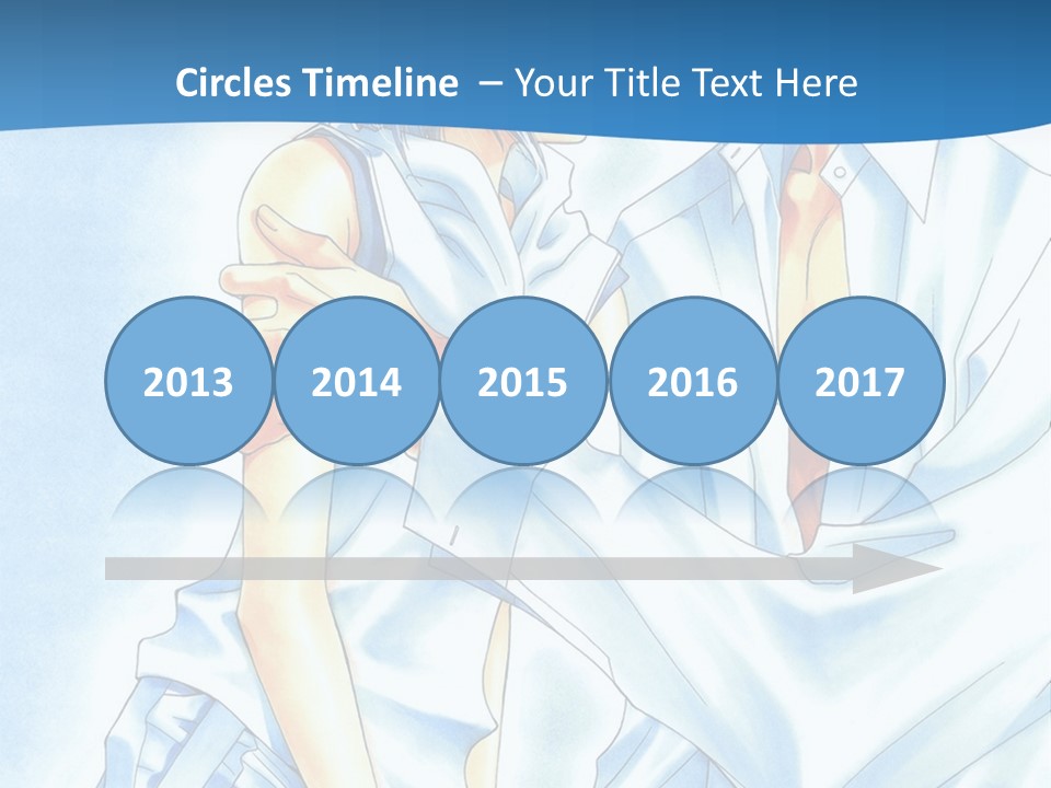 A Man And A Woman Kissing In Front Of A Blue Background PowerPoint Template