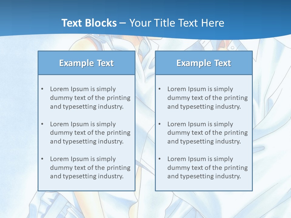A Man And A Woman Kissing In Front Of A Blue Background PowerPoint Template