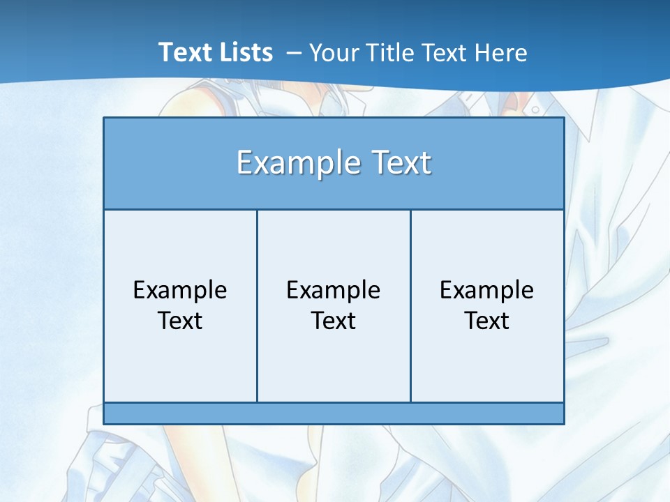 A Man And A Woman Kissing In Front Of A Blue Background PowerPoint Template