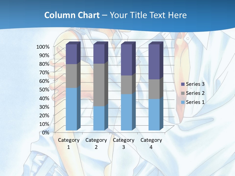 A Man And A Woman Kissing In Front Of A Blue Background PowerPoint Template