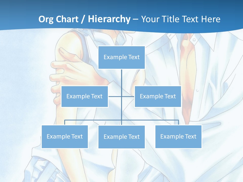 A Man And A Woman Kissing In Front Of A Blue Background PowerPoint Template