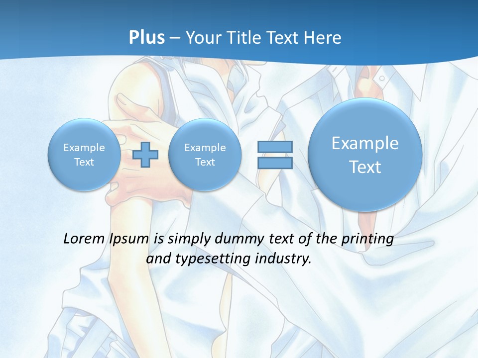 A Man And A Woman Kissing In Front Of A Blue Background PowerPoint Template