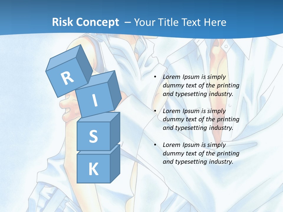 A Man And A Woman Kissing In Front Of A Blue Background PowerPoint Template