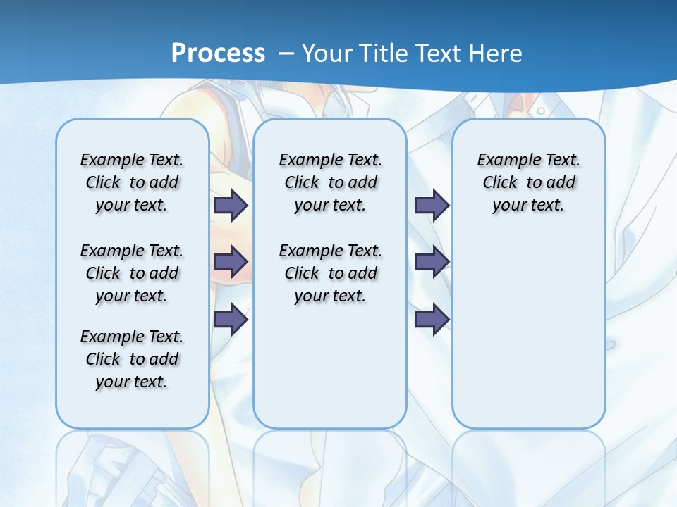 A Man And A Woman Kissing In Front Of A Blue Background PowerPoint Template