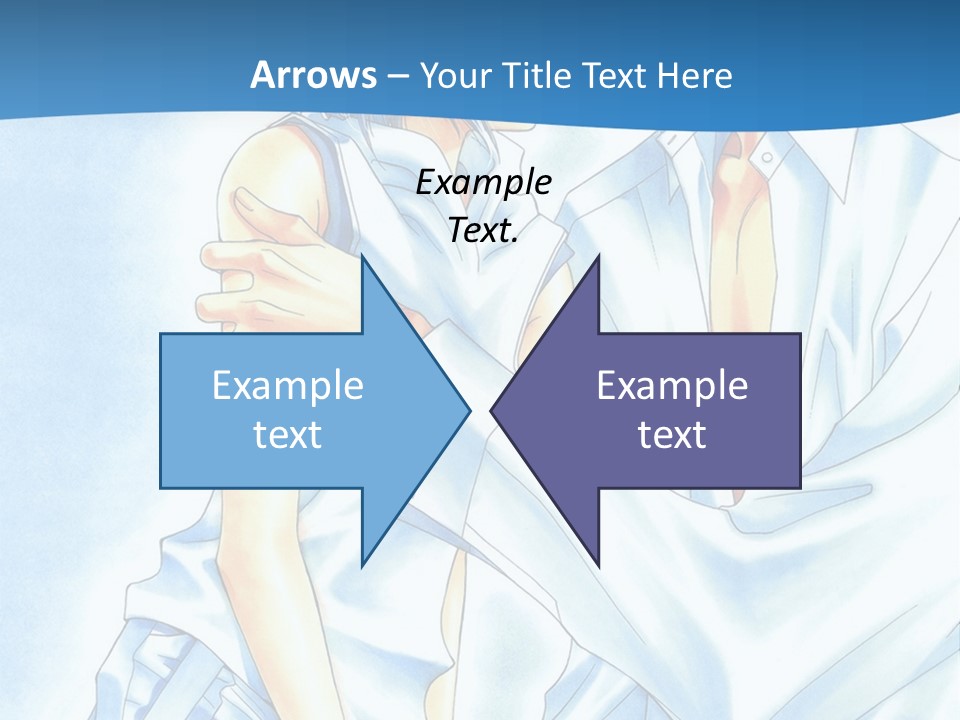 A Man And A Woman Kissing In Front Of A Blue Background PowerPoint Template