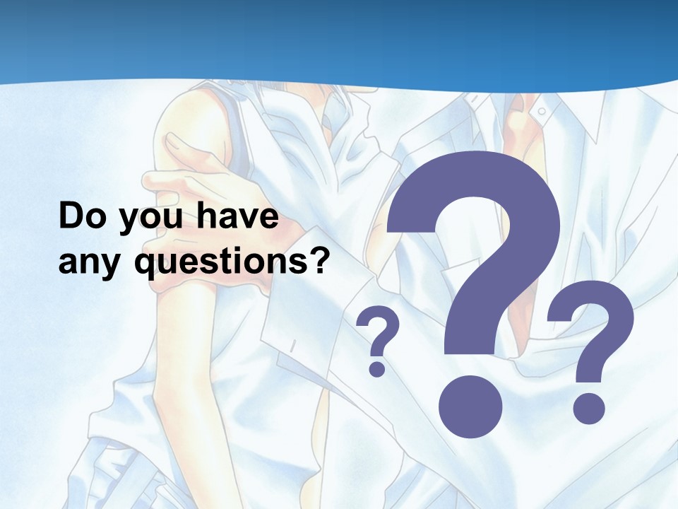 A Man And A Woman Kissing In Front Of A Blue Background PowerPoint Template