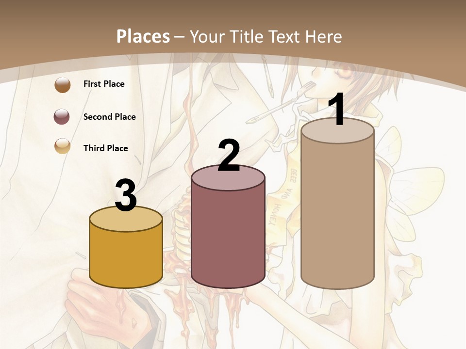 A Man And Woman Holding A Cake In Their Hands PowerPoint Template