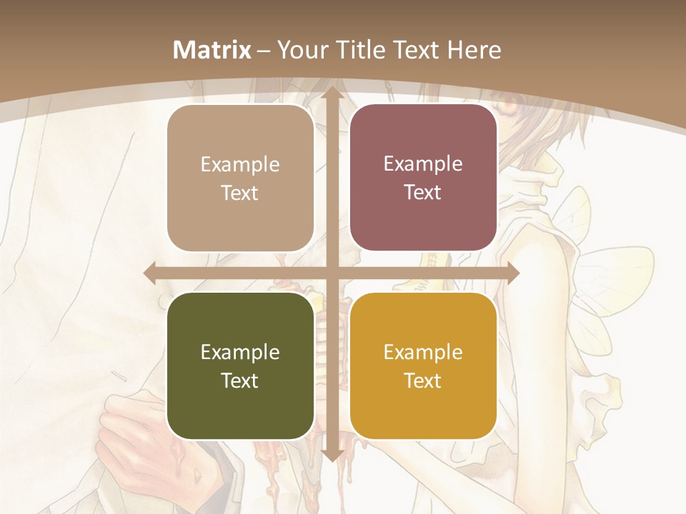 A Man And Woman Holding A Cake In Their Hands PowerPoint Template