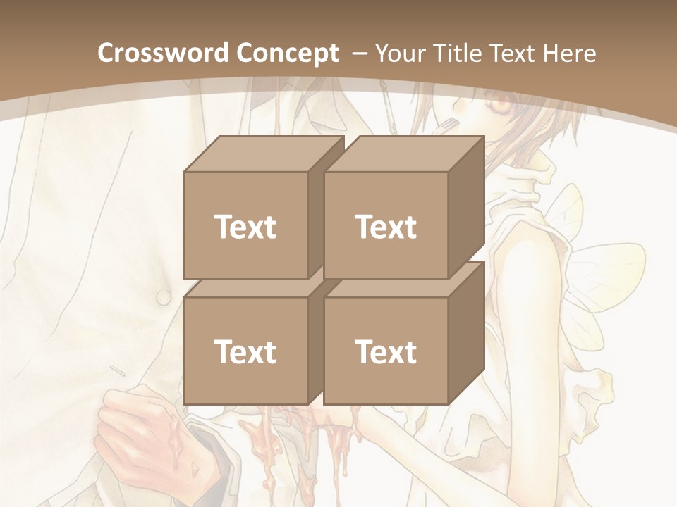 A Man And Woman Holding A Cake In Their Hands PowerPoint Template