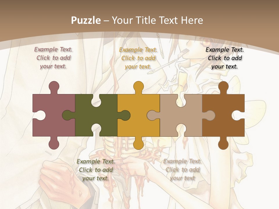 A Man And Woman Holding A Cake In Their Hands PowerPoint Template