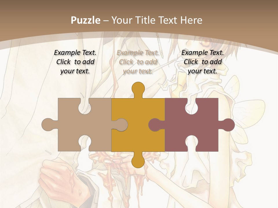 A Man And Woman Holding A Cake In Their Hands PowerPoint Template