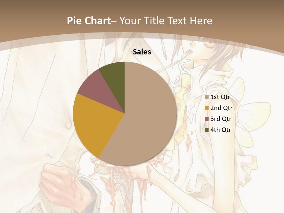 A Man And Woman Holding A Cake In Their Hands PowerPoint Template