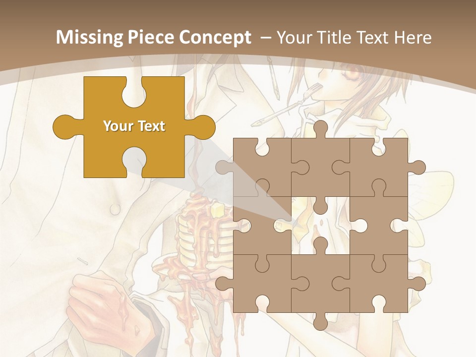 A Man And Woman Holding A Cake In Their Hands PowerPoint Template