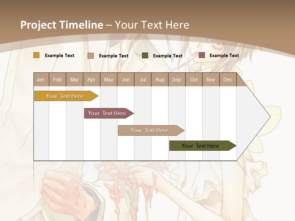 A Man And Woman Holding A Cake In Their Hands PowerPoint Template