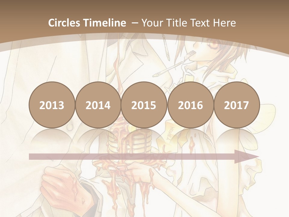 A Man And Woman Holding A Cake In Their Hands PowerPoint Template