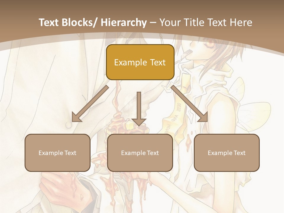 A Man And Woman Holding A Cake In Their Hands PowerPoint Template