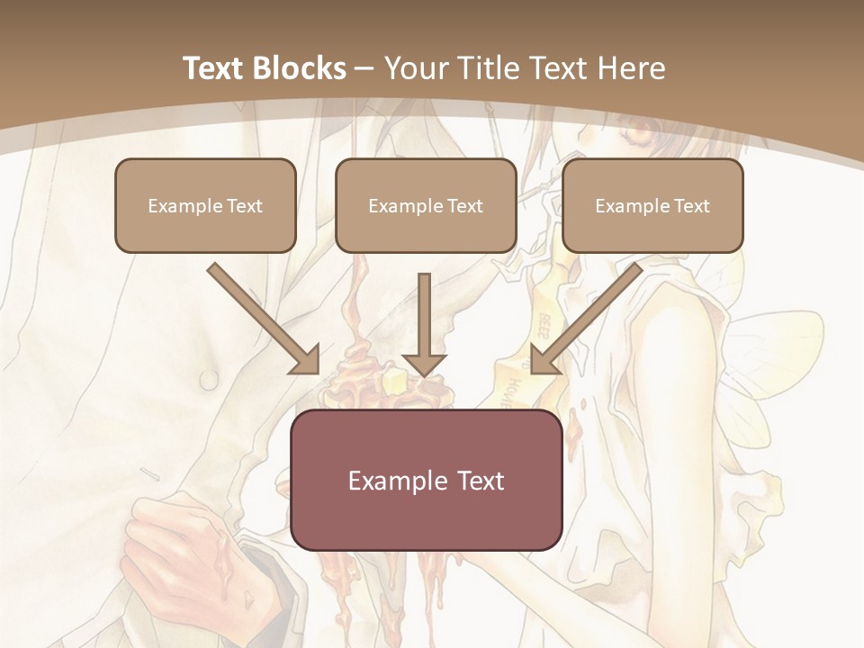 A Man And Woman Holding A Cake In Their Hands PowerPoint Template
