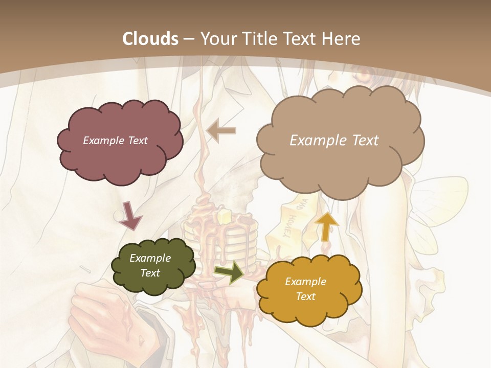 A Man And Woman Holding A Cake In Their Hands PowerPoint Template