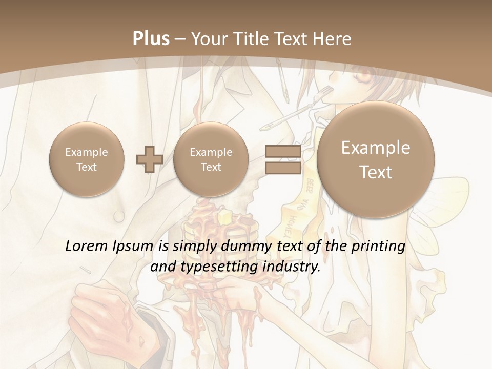 A Man And Woman Holding A Cake In Their Hands PowerPoint Template