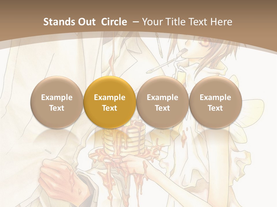 A Man And Woman Holding A Cake In Their Hands PowerPoint Template