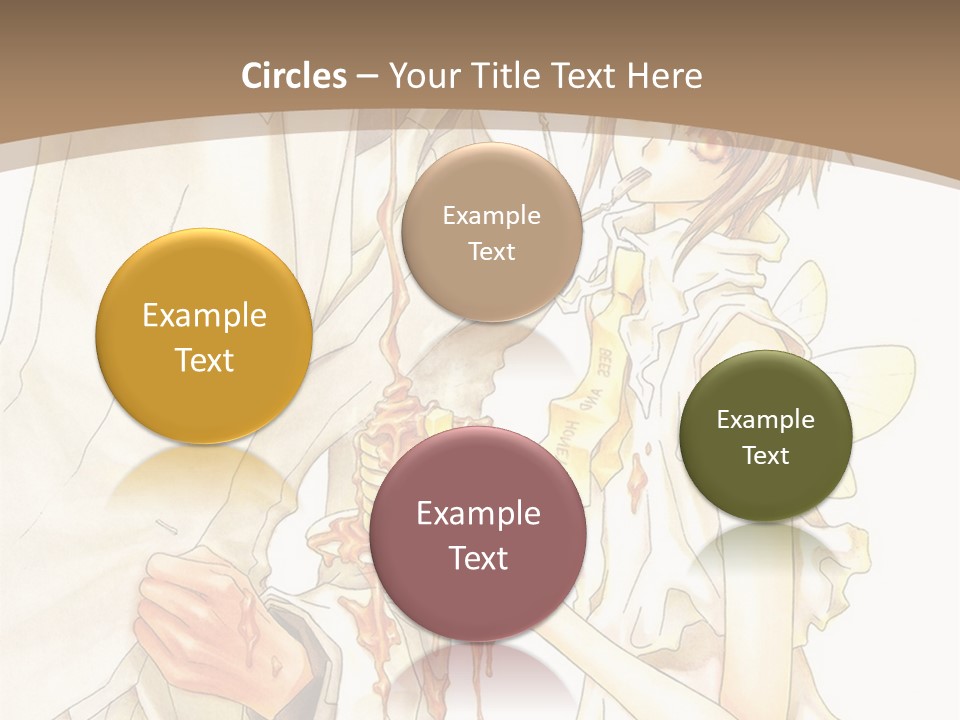 A Man And Woman Holding A Cake In Their Hands PowerPoint Template