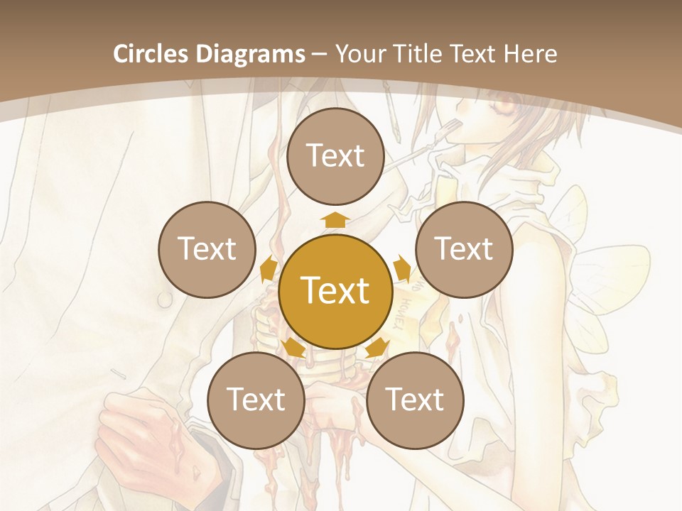 A Man And Woman Holding A Cake In Their Hands PowerPoint Template