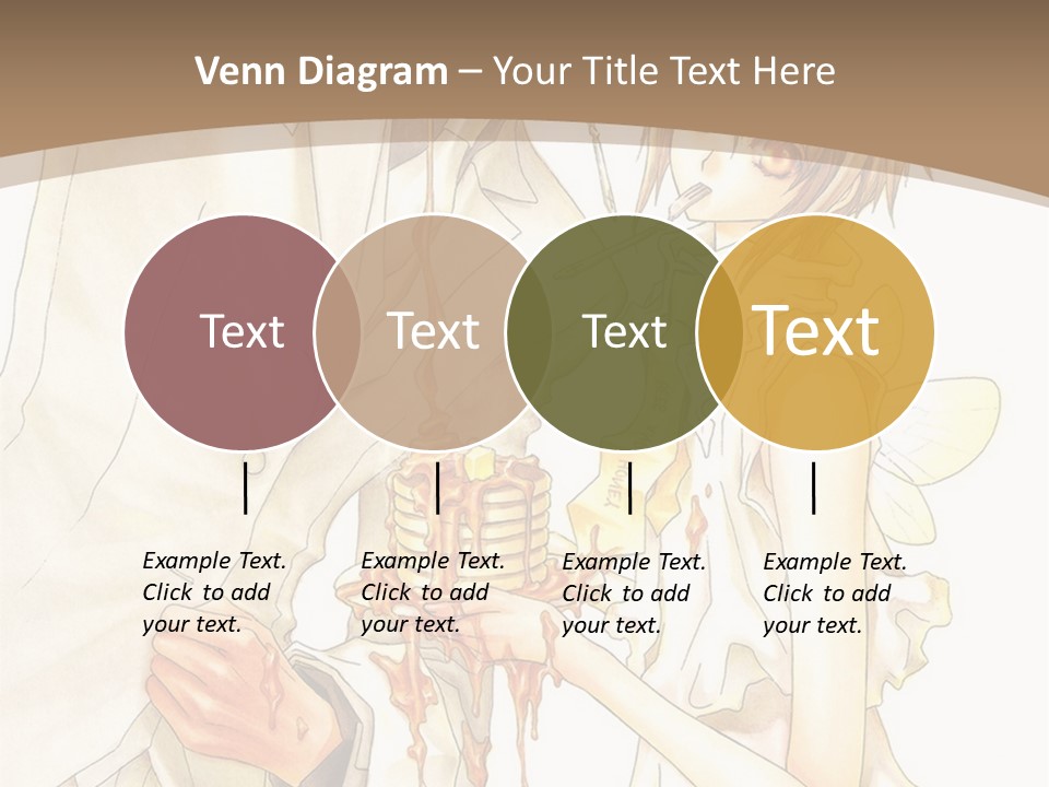 A Man And Woman Holding A Cake In Their Hands PowerPoint Template