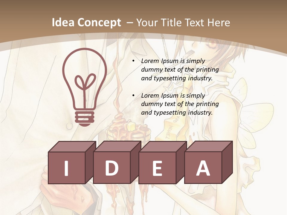 A Man And Woman Holding A Cake In Their Hands PowerPoint Template