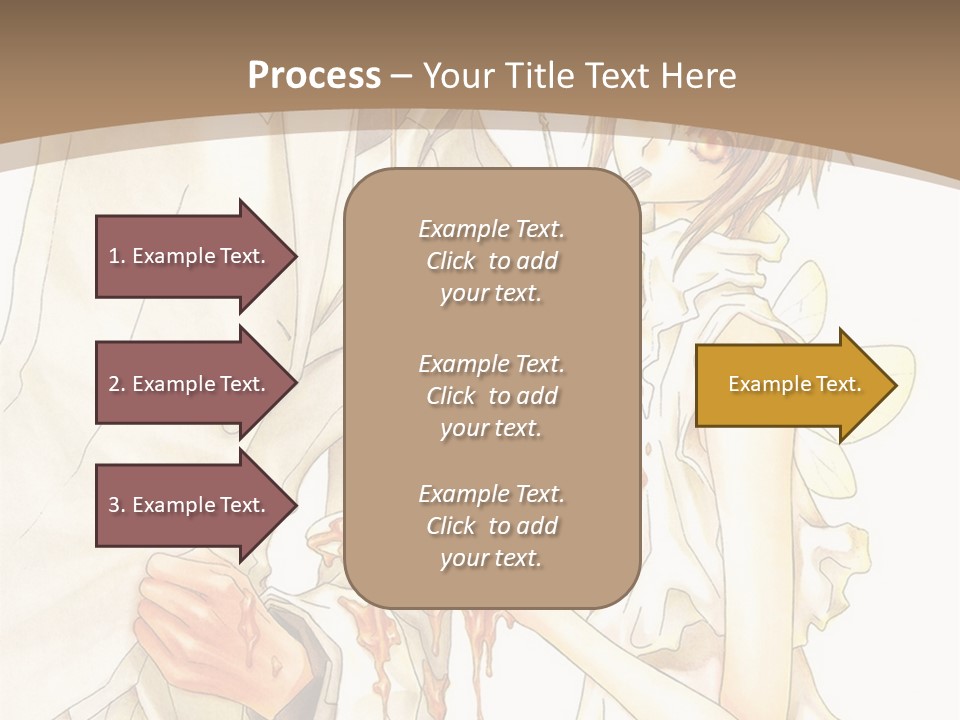 A Man And Woman Holding A Cake In Their Hands PowerPoint Template