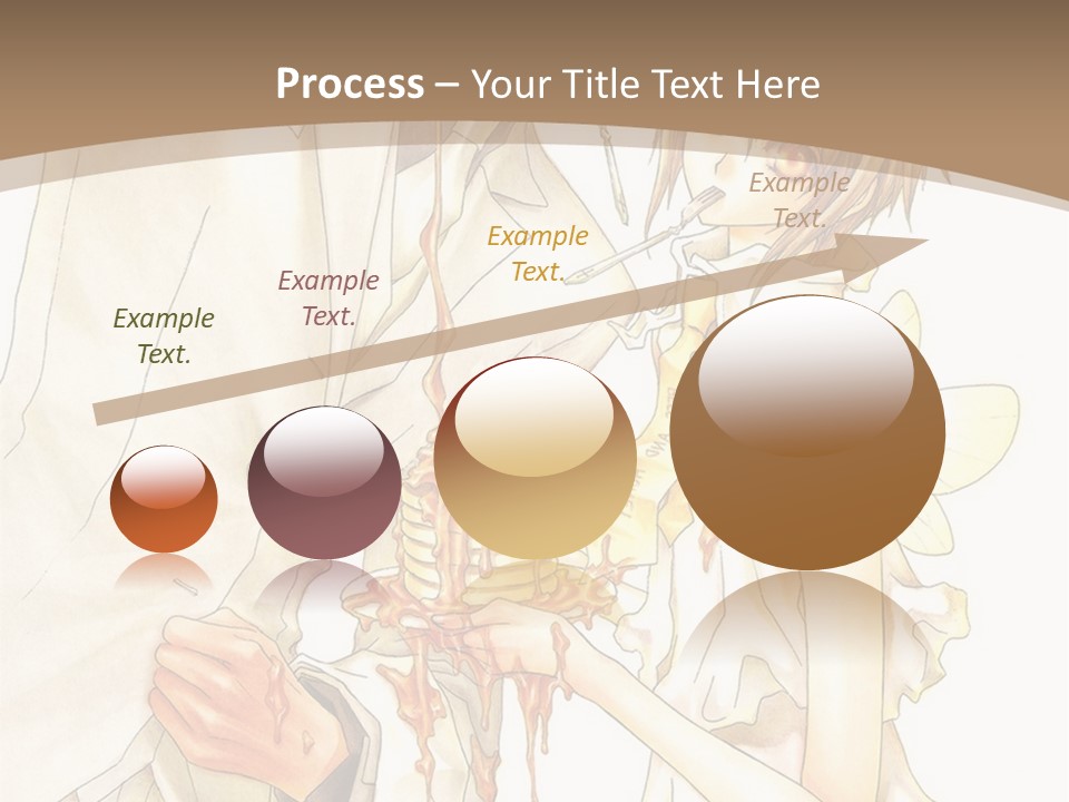 A Man And Woman Holding A Cake In Their Hands PowerPoint Template