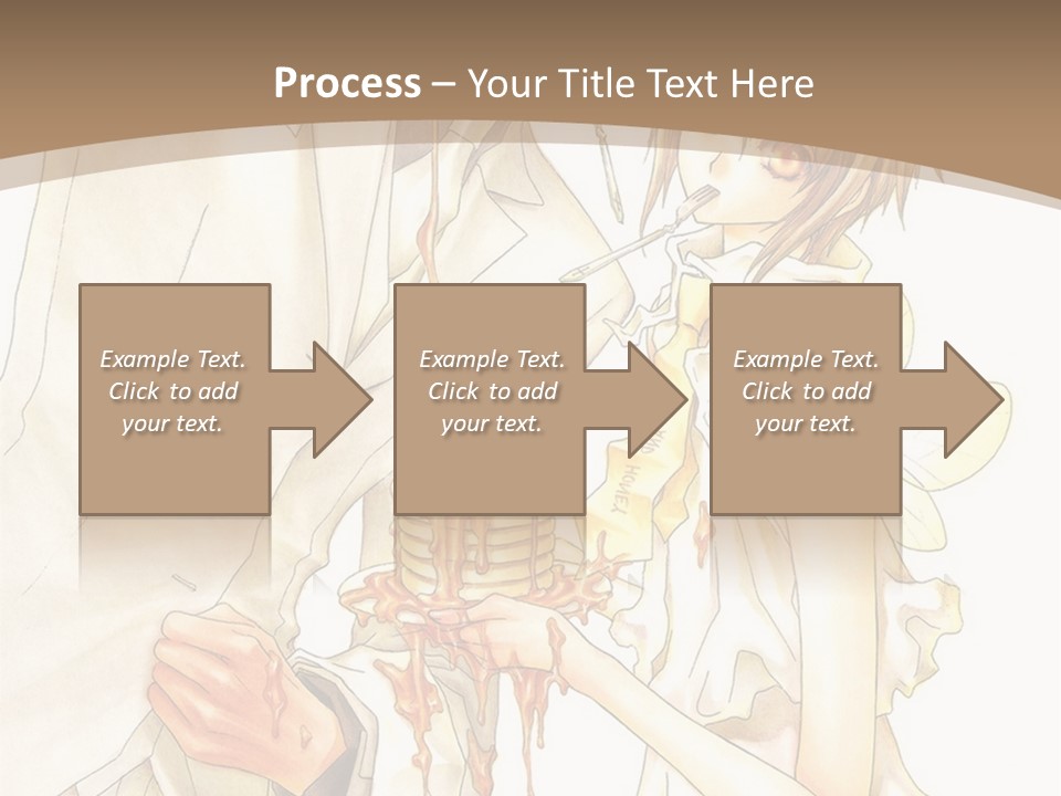 A Man And Woman Holding A Cake In Their Hands PowerPoint Template