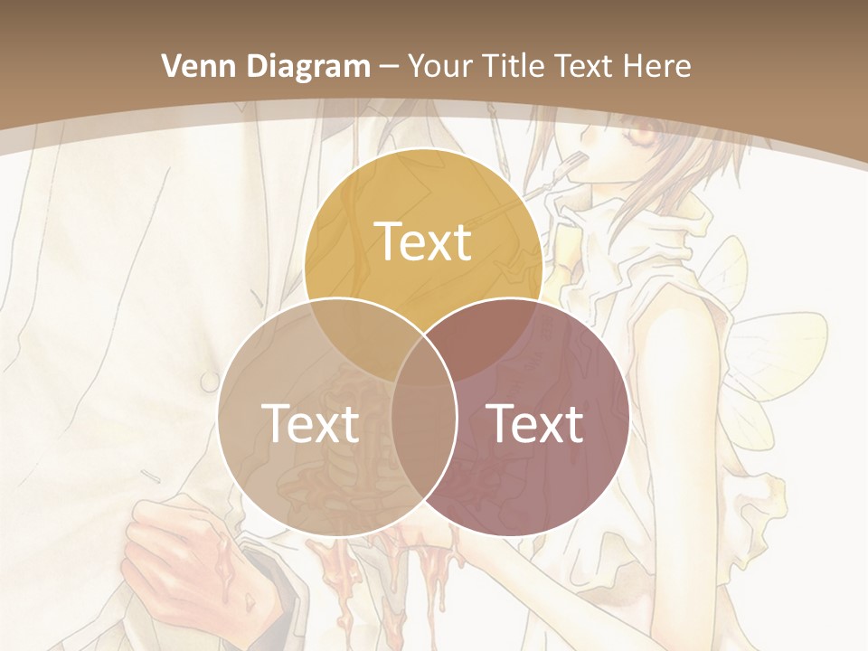 A Man And Woman Holding A Cake In Their Hands PowerPoint Template