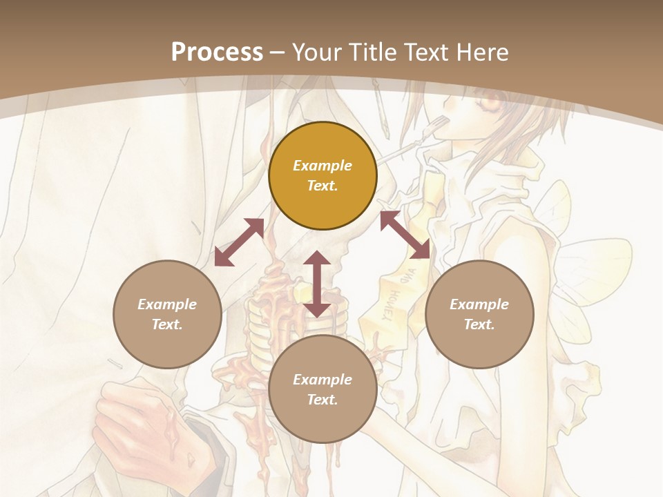 A Man And Woman Holding A Cake In Their Hands PowerPoint Template