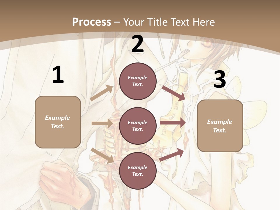 A Man And Woman Holding A Cake In Their Hands PowerPoint Template