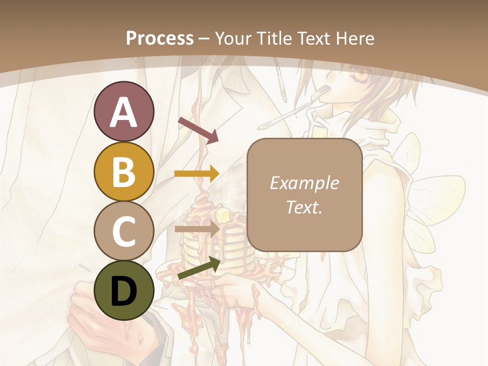 A Man And Woman Holding A Cake In Their Hands PowerPoint Template