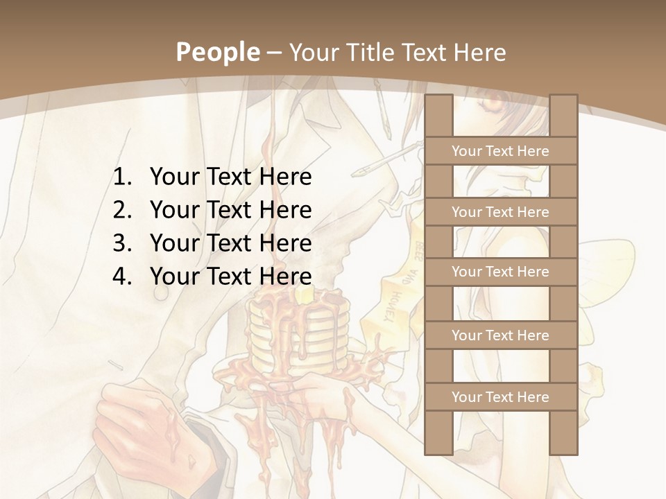 A Man And Woman Holding A Cake In Their Hands PowerPoint Template