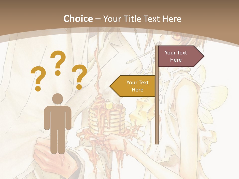 A Man And Woman Holding A Cake In Their Hands PowerPoint Template