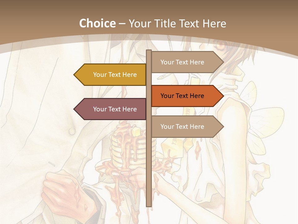 A Man And Woman Holding A Cake In Their Hands PowerPoint Template